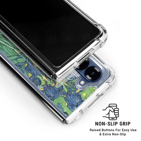 Van Gogh - Irises by Van Gogh Galaxy Z Fold6 Clear Case